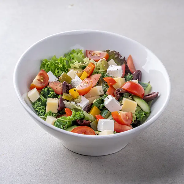 Greek & Feta Salad with Kalamata Olives & Greens